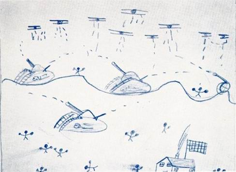 Desenho de Manuel Alonso Alemani, 6 anos