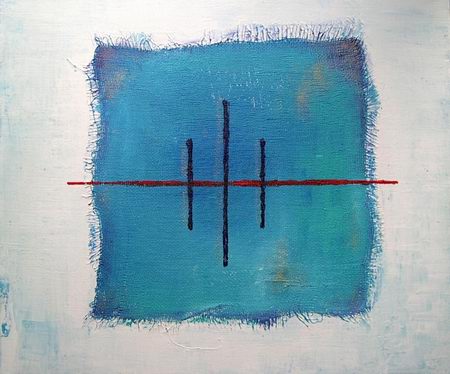 Lapis Lazuli, acr&iacute;lico sobre tela, 45cm x 38 cm